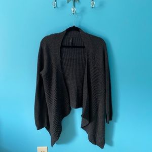 Gray Knitted Cardigan